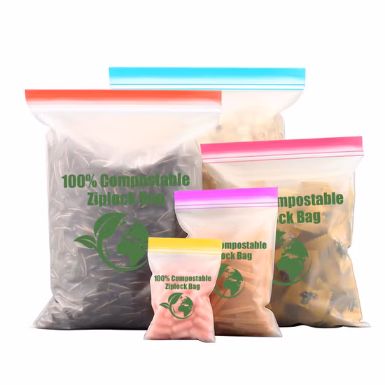 Yurui PLA Pbat Corn Starch Eco Friendly Custom Printed Zipper Ziplock Packing Snack Pouch Food Packaging Compostable Biodegradable Bag