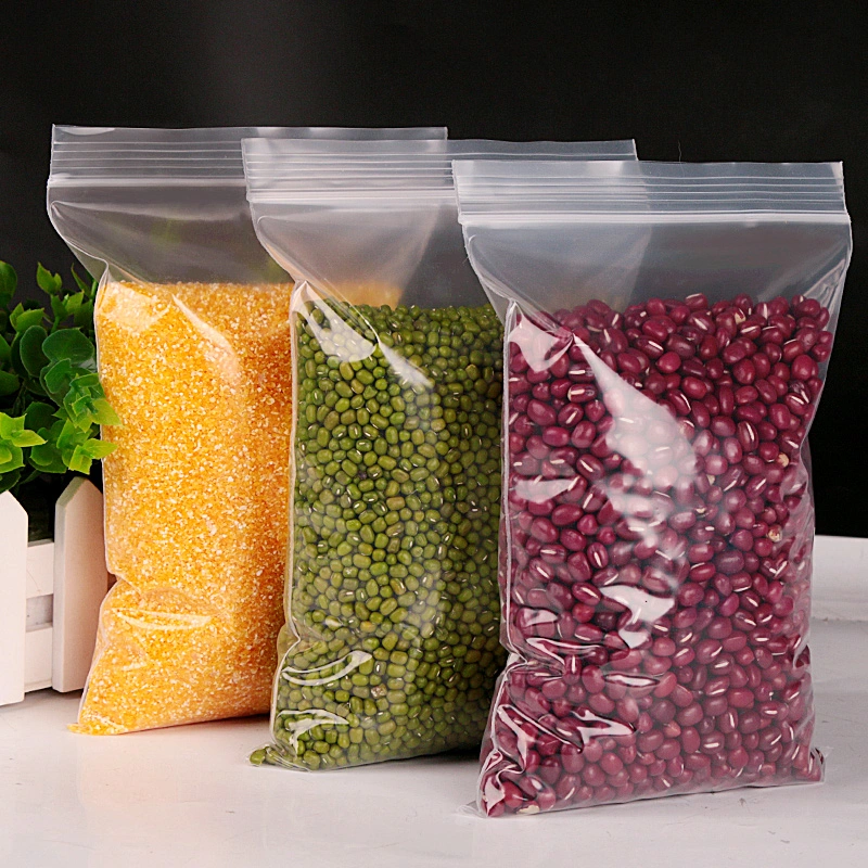 LDPE Mini Pocket 4 X 6 Cm Poly Plastic Zip Lock Bag with Zipper for Nuts Powder Flour Packaging